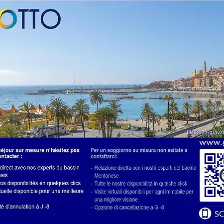 Apartmán Menton: 3p Avec Terrasse, Parking, Proche Plages Et Centre - Fr-1-196-230